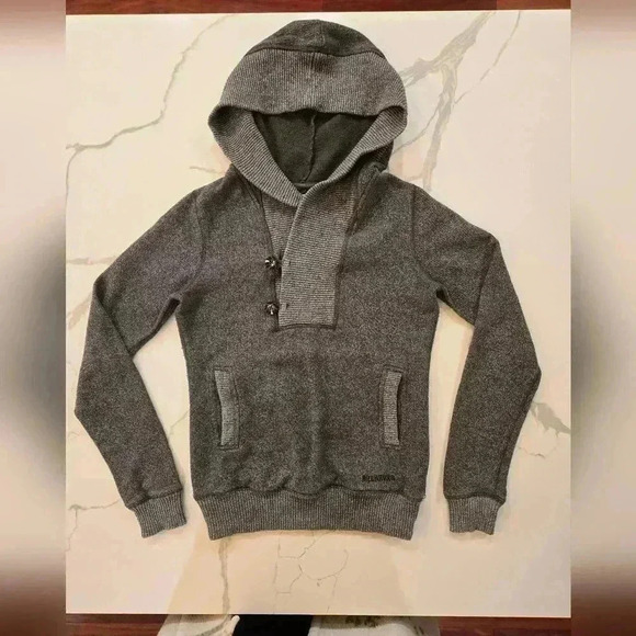Billabong Pullover Hoodie Sweatshirt Sweater Gray Womens Size Small - Picture 1 of 12